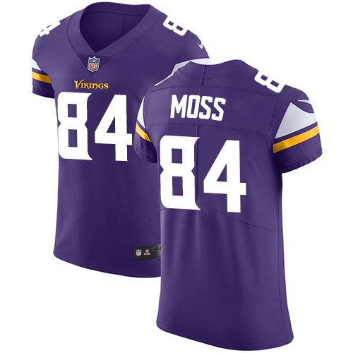 Nike Vikings #84 Randy Moss Purple Team Color Men's Stitched NFL Vapor Untouchable Elite Jersey - Click Image to Close